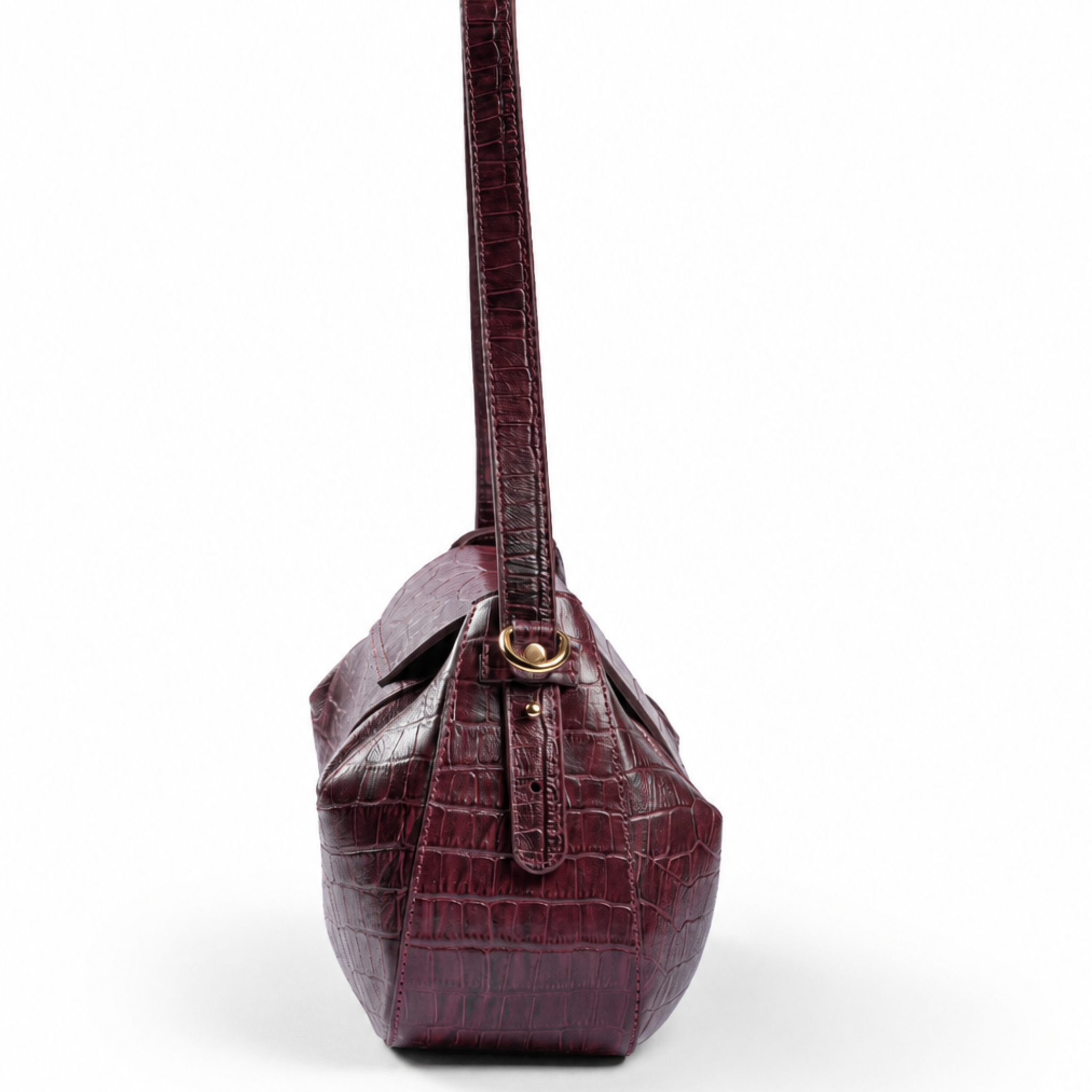 Bolsa Croco Couro Legítimo