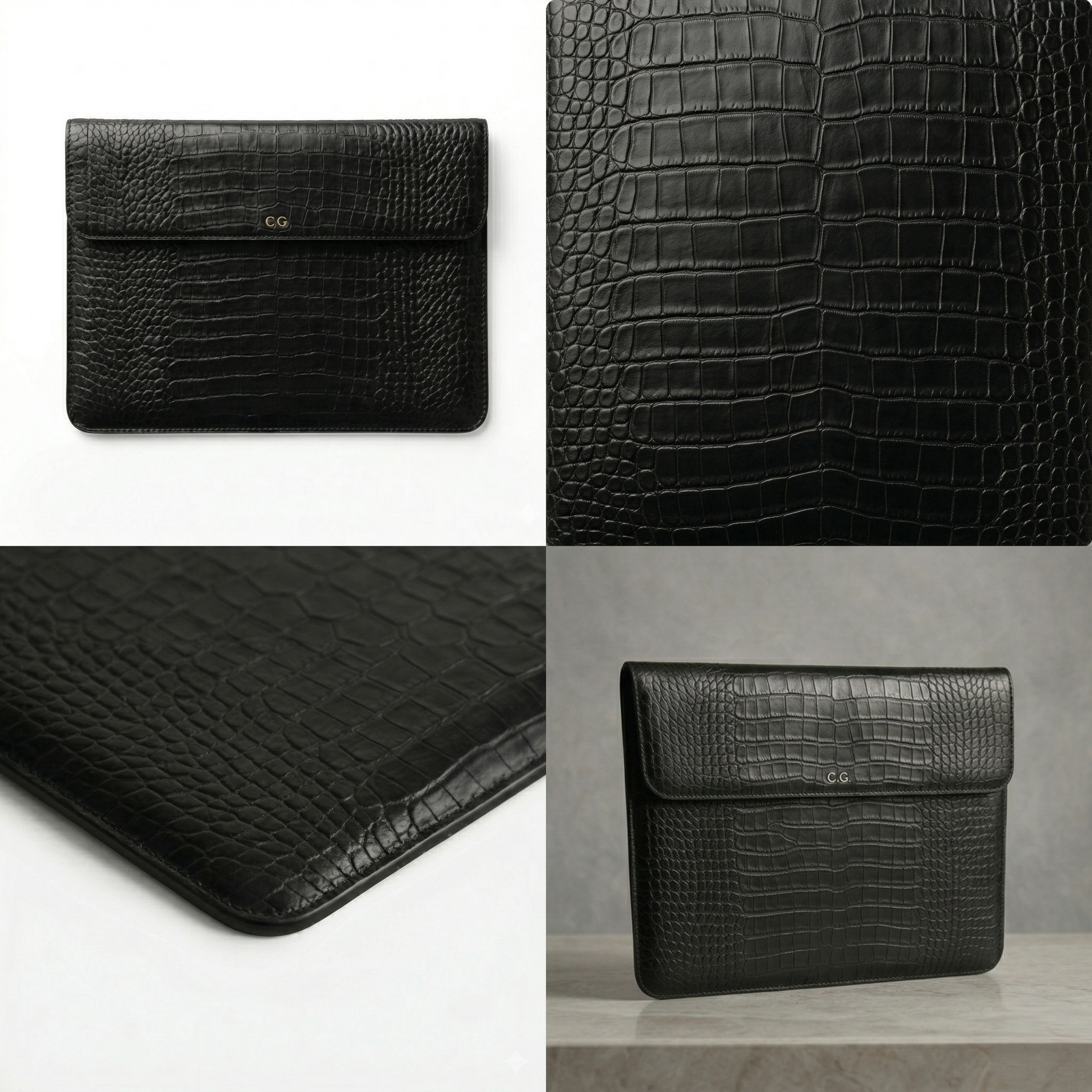 Case MacBook Croco Teeva - fechamento por imã