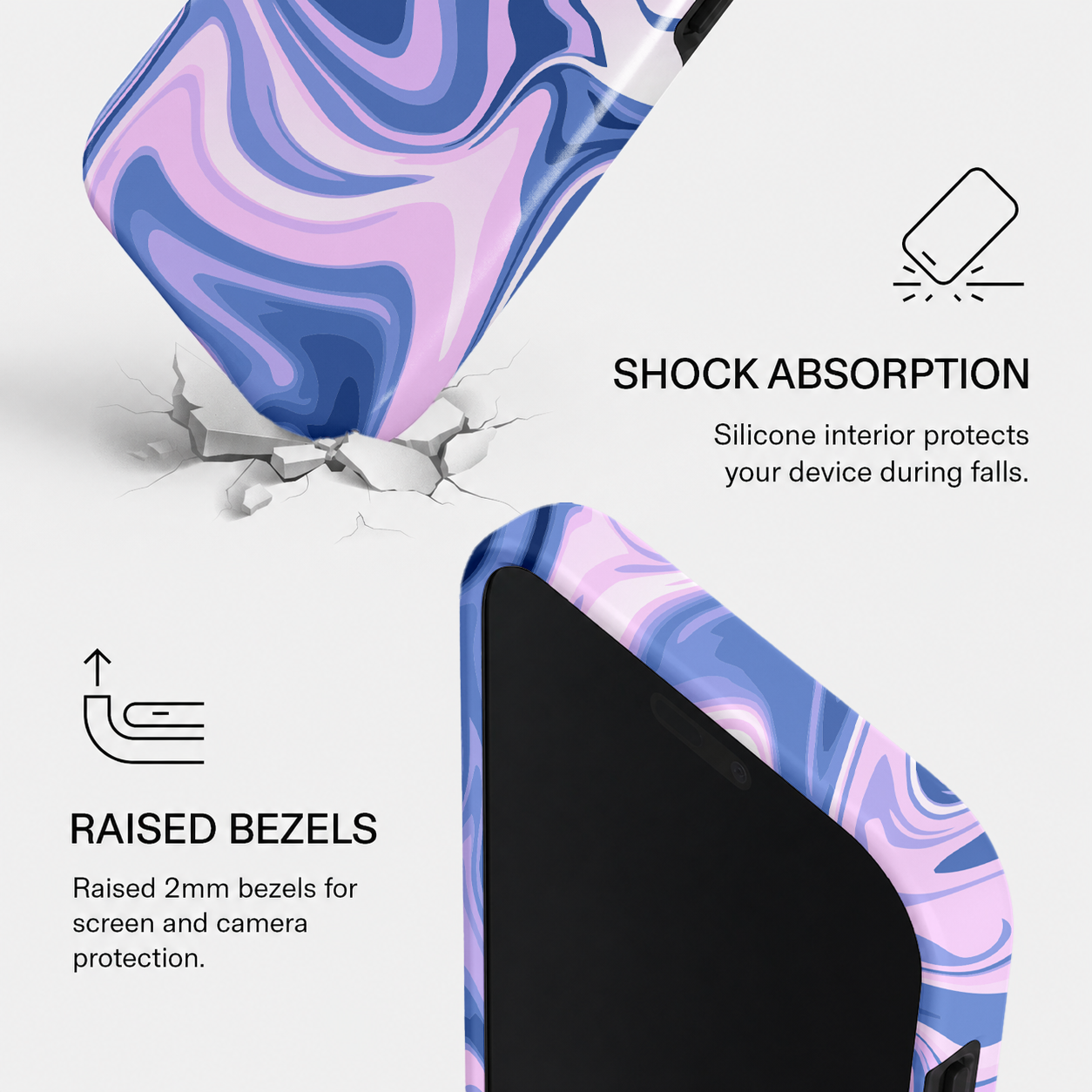 Way Marble Pink Baby Blue