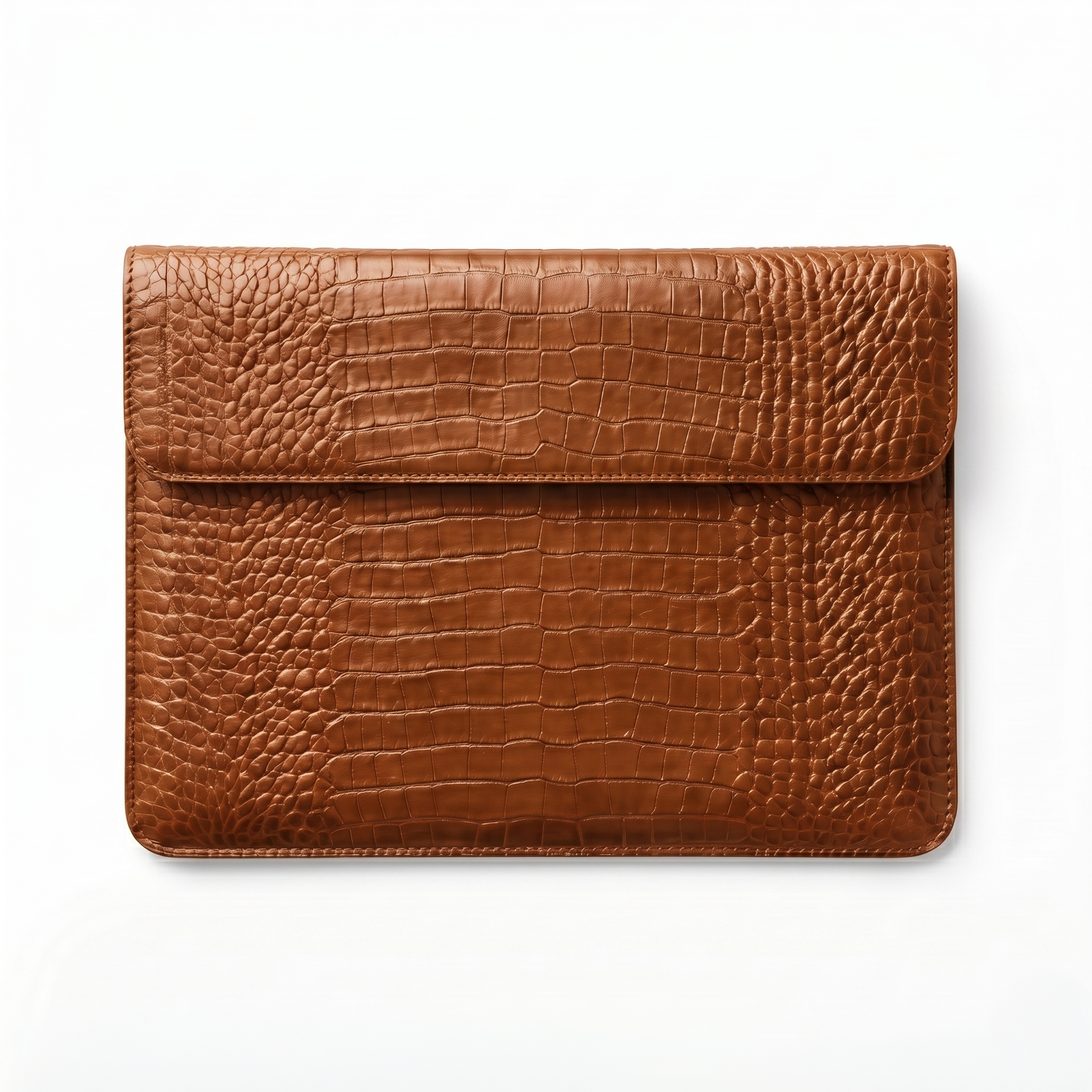 Case MacBook Croco Teeva cor Caramelo