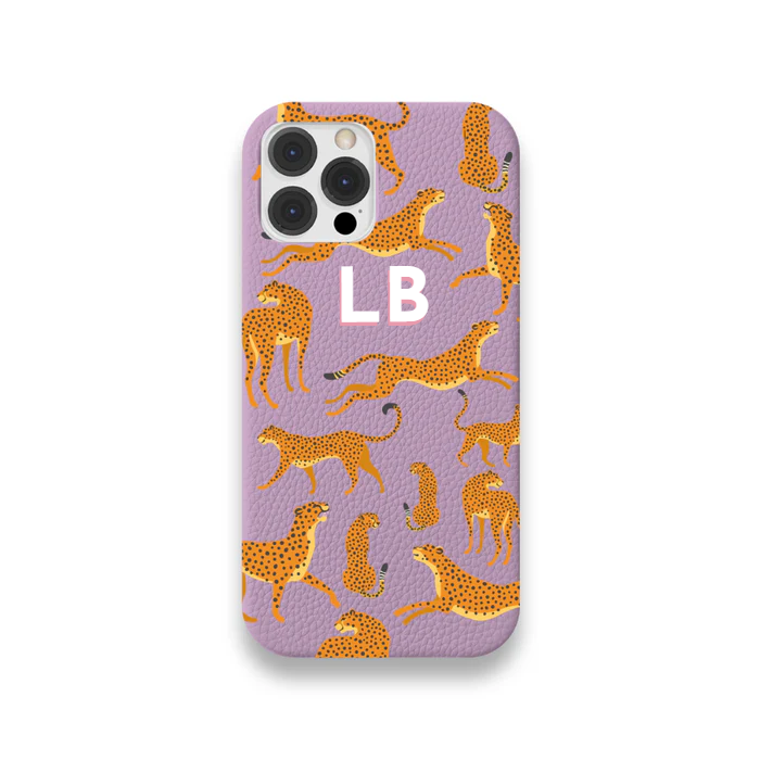 Case Couro Lisa Color Guepardo