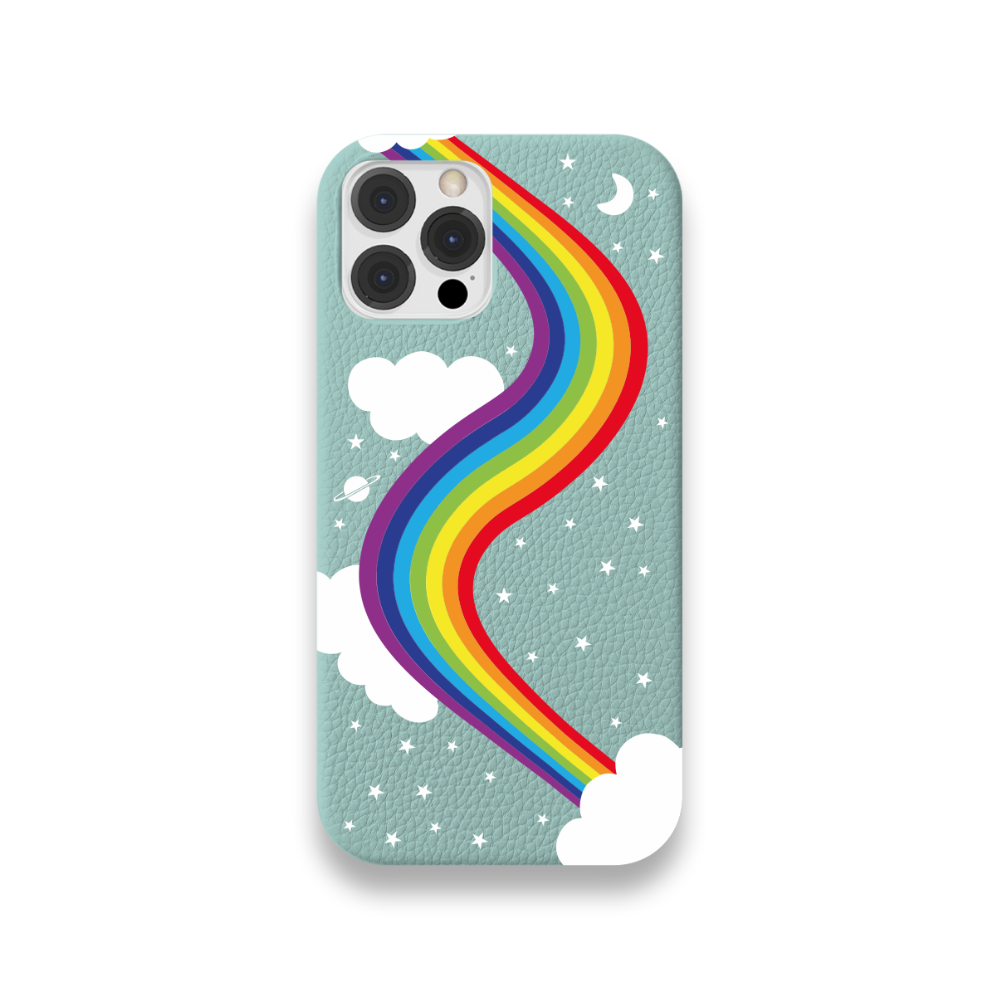 Case Couro Lisa Color Arco Iris
