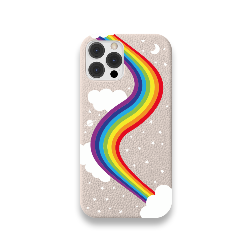 Case Couro Lisa Color Arco Iris