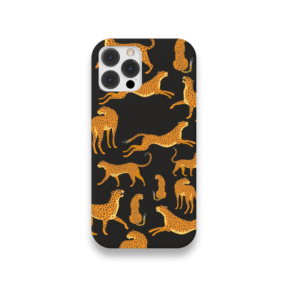 Case Couro Lisa Color Guepardo