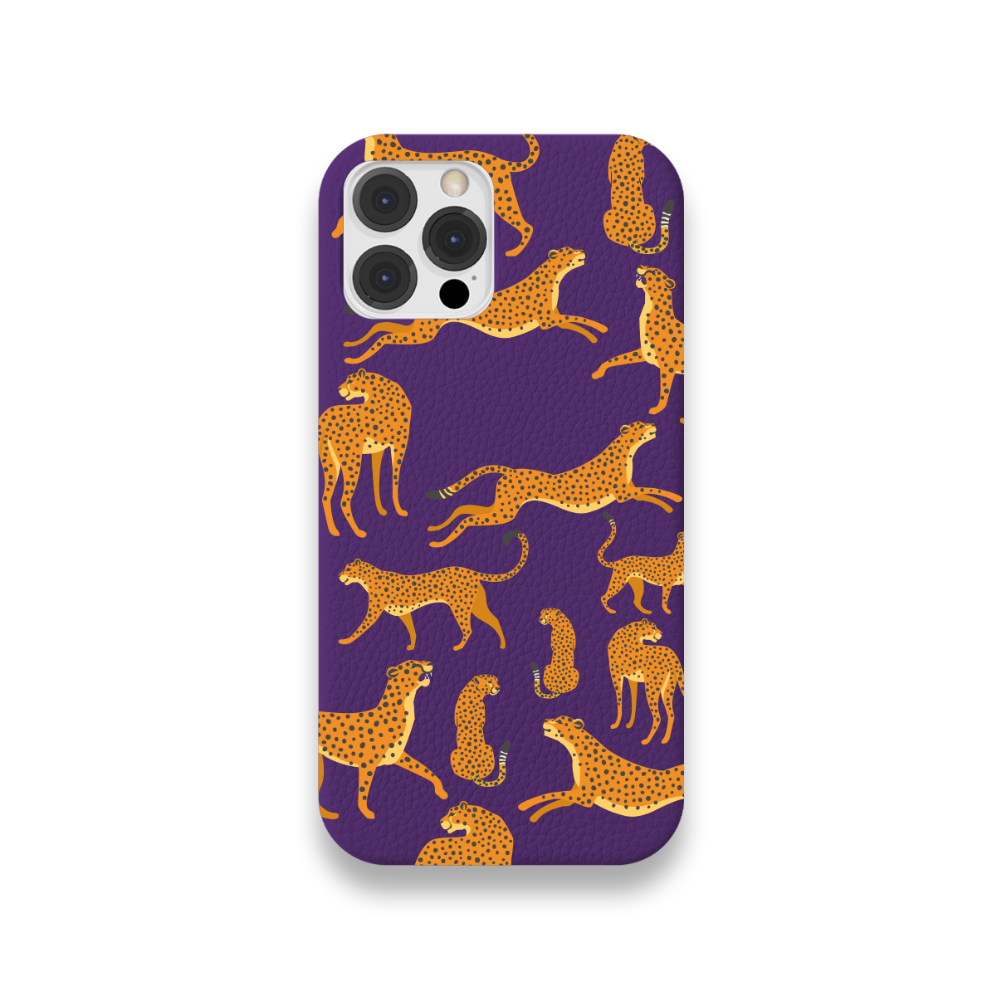 Case Couro Lisa Color Guepardo