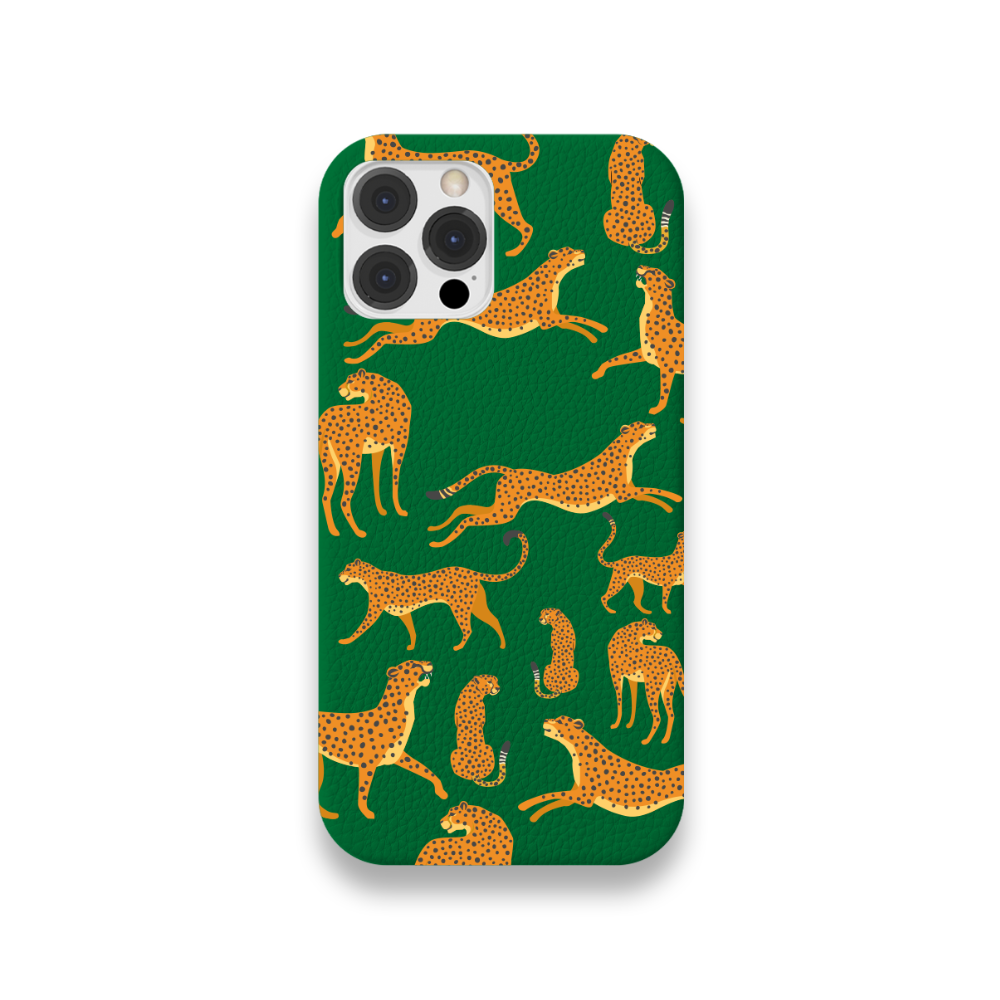 Case Couro Lisa Color Guepardo