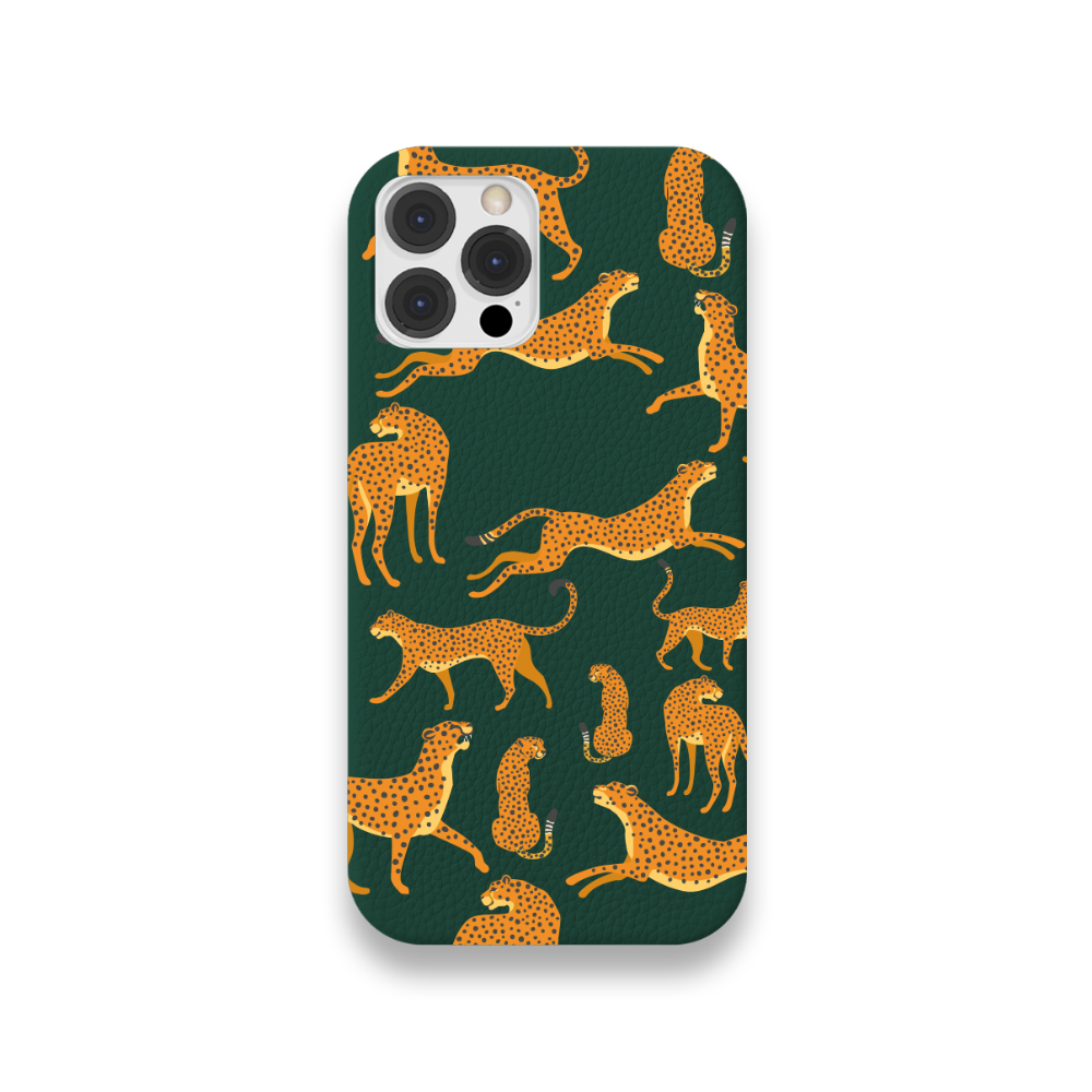 Case Couro Lisa Color Guepardo