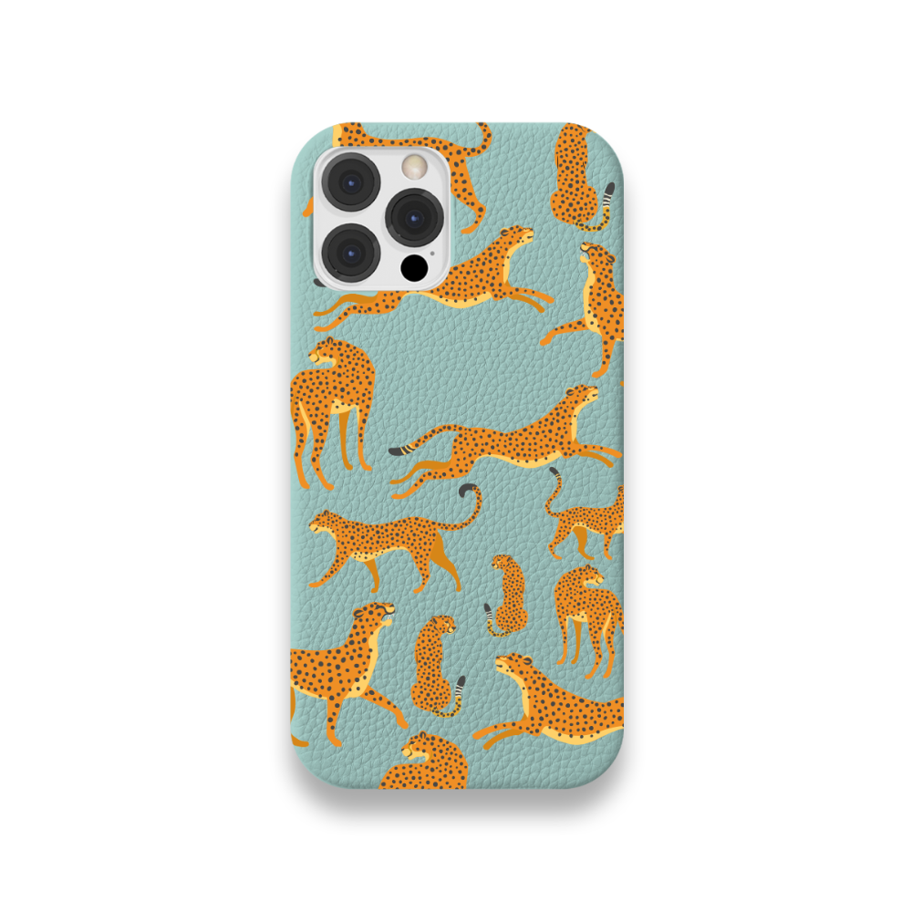 Case Couro Lisa Color Guepardo