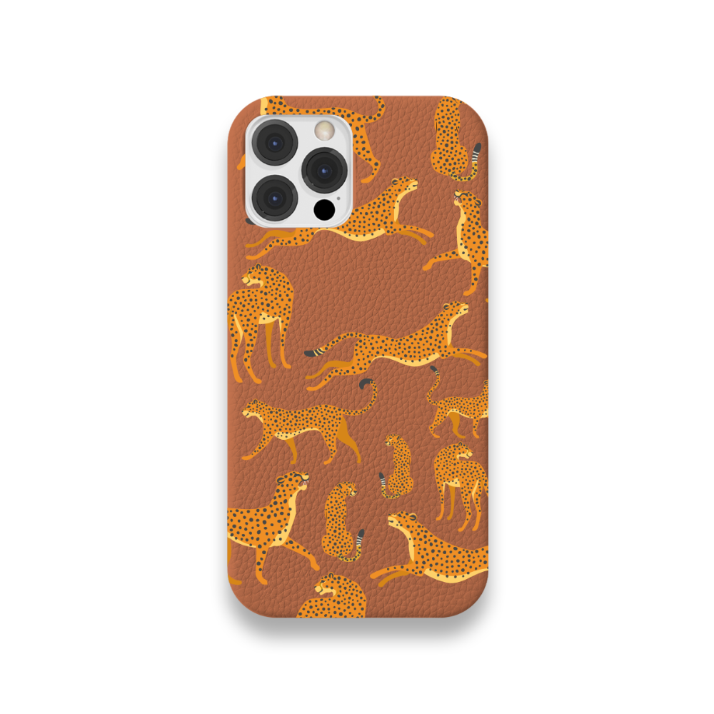 Case Couro Lisa Color Guepardo