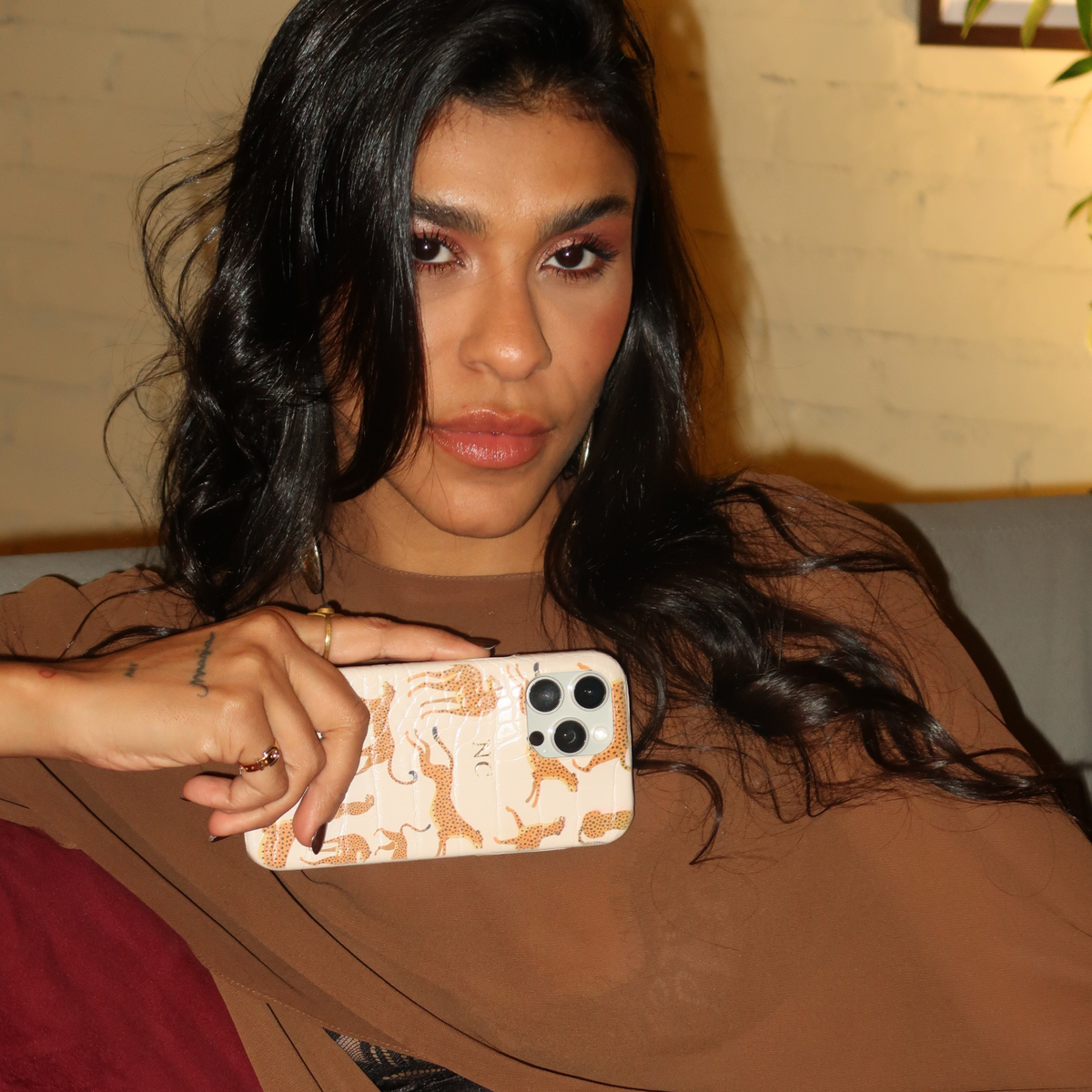 Nat Carvalho - Nécessaire + Case Croco Guepardo Hot