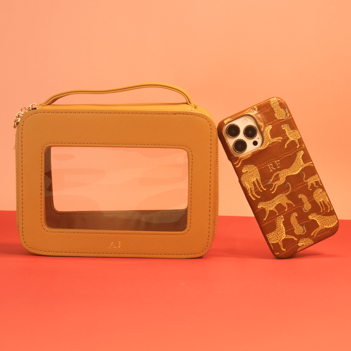 Nat Carvalho - Nécessaire + Case Croco Guepardo Hot