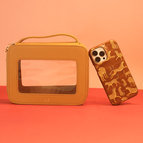 Nat Carvalho - Nécessaire + Case Croco Guepardo Hot