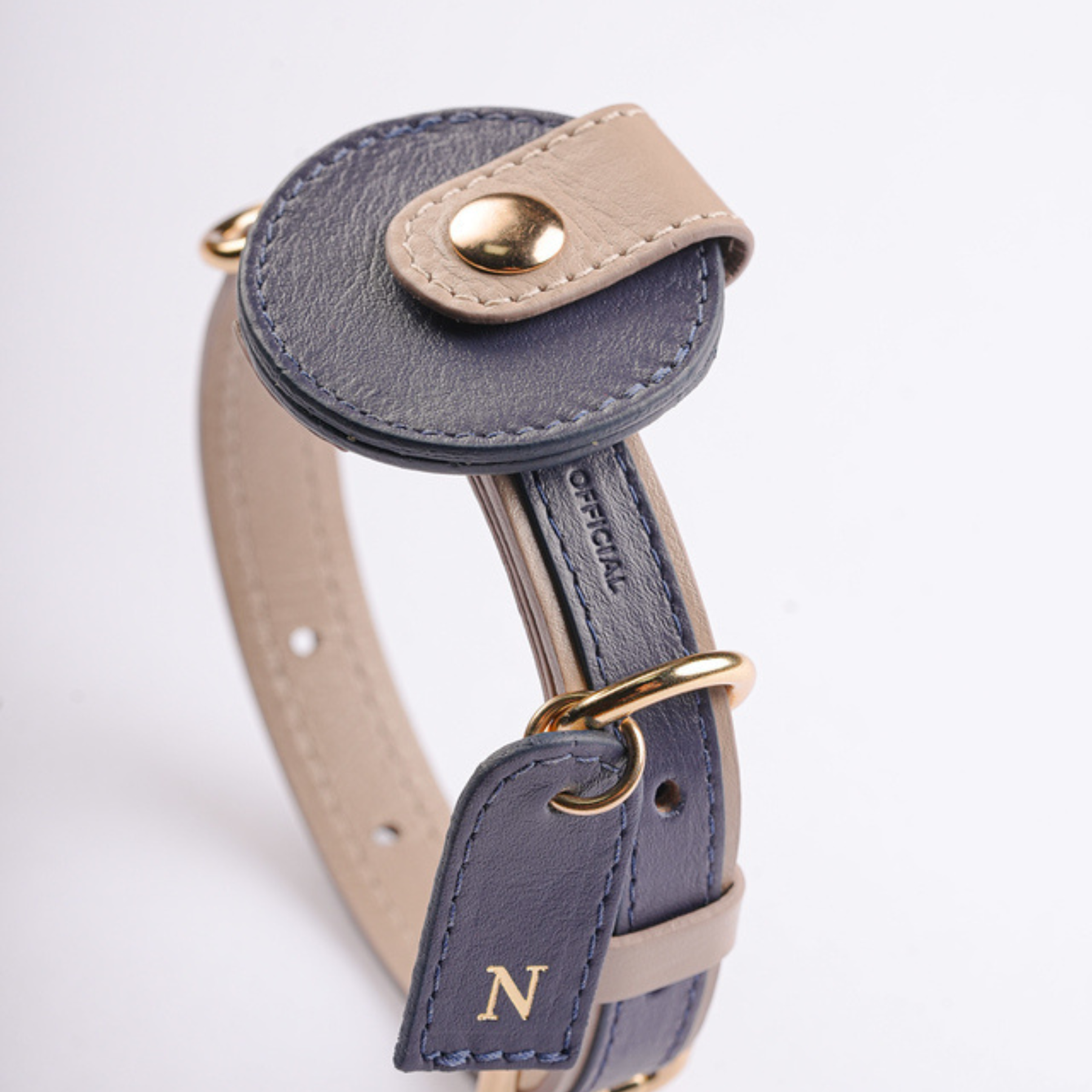 Porta AirTag em Couro