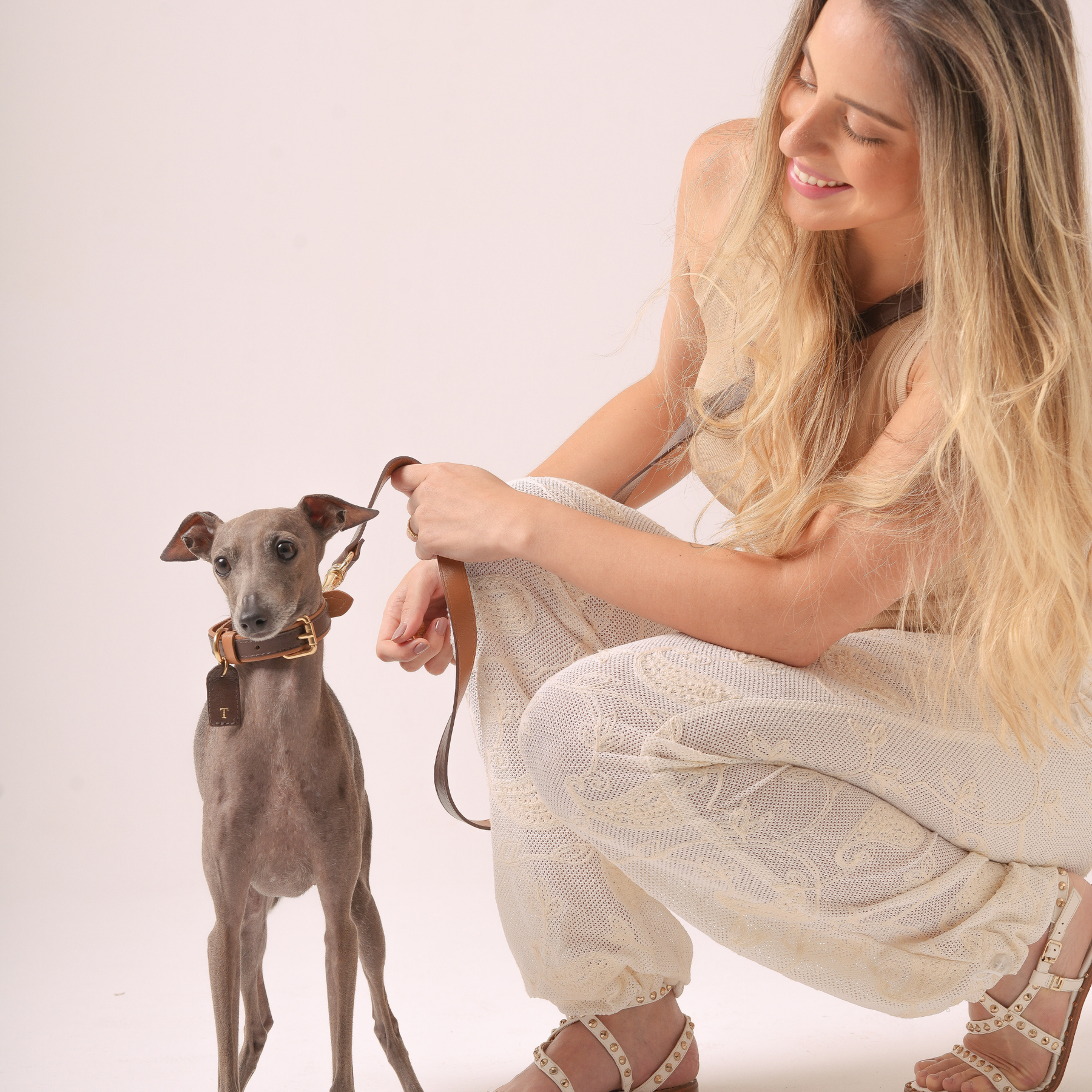 Guia Crossbody em Couro