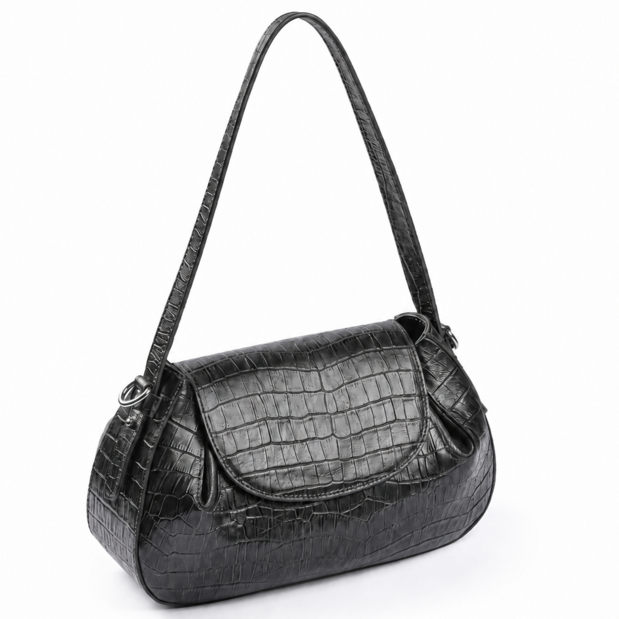 Bolsa Croco Couro Legítimo