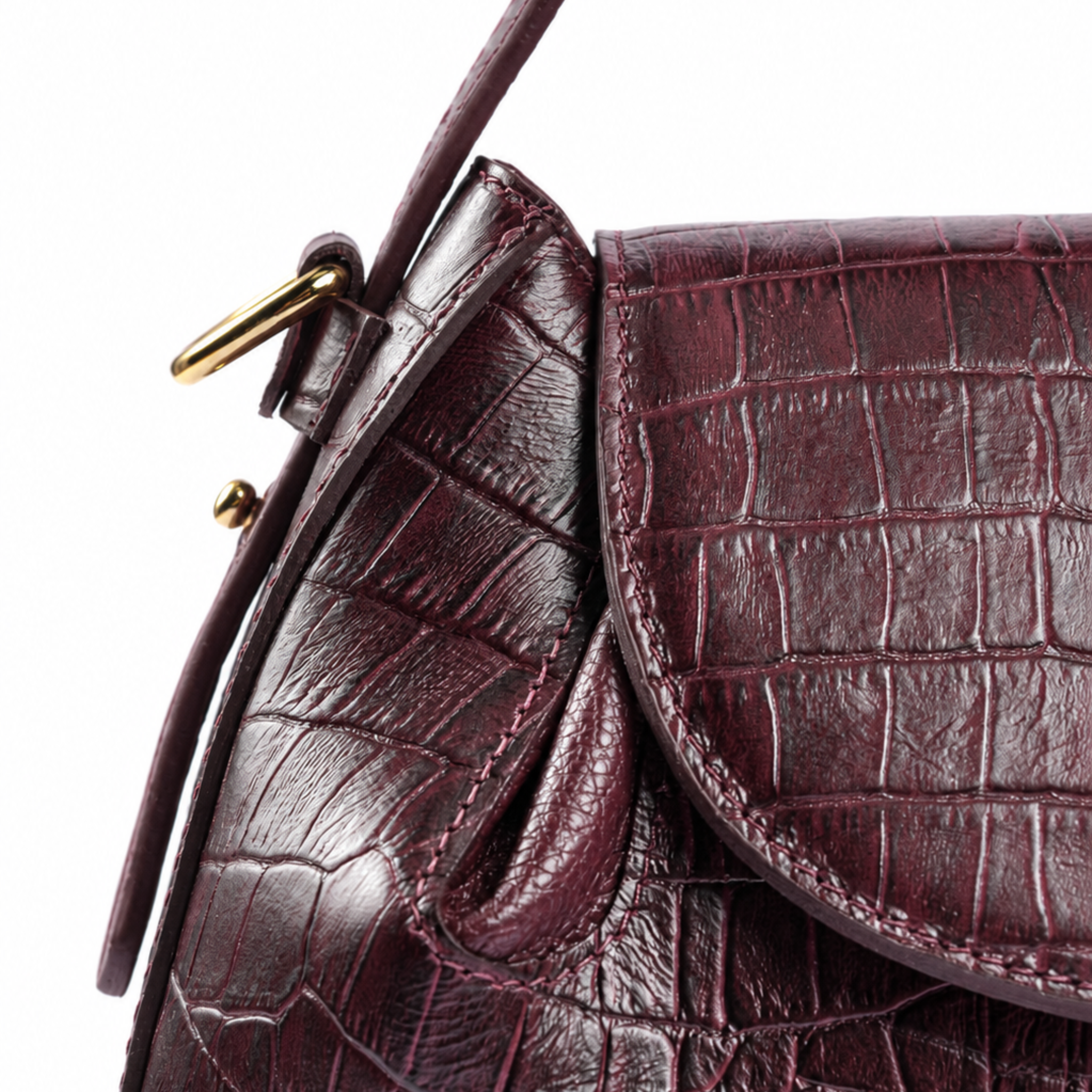 Bolsa Croco Couro Legítimo