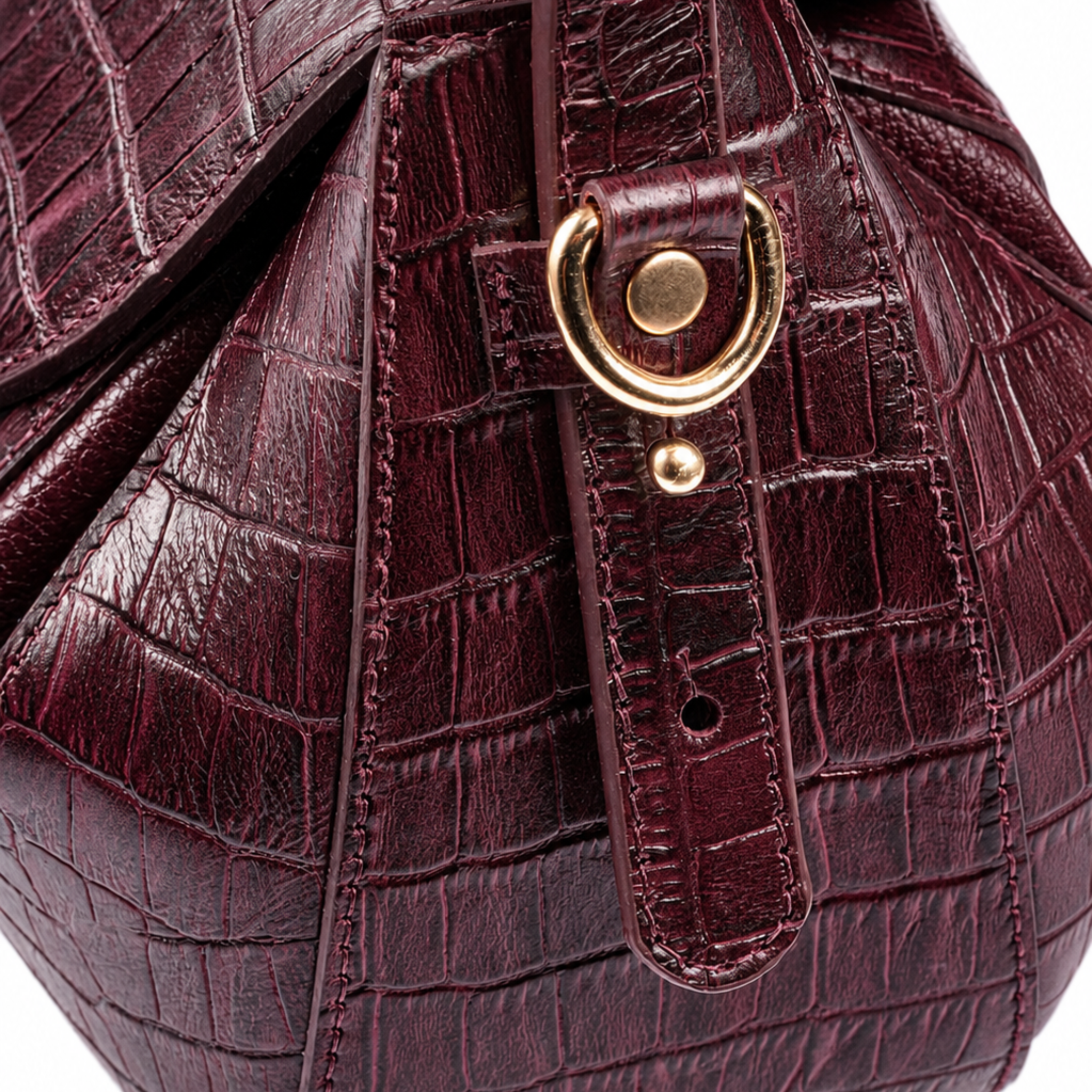 Bolsa Croco Couro Legítimo