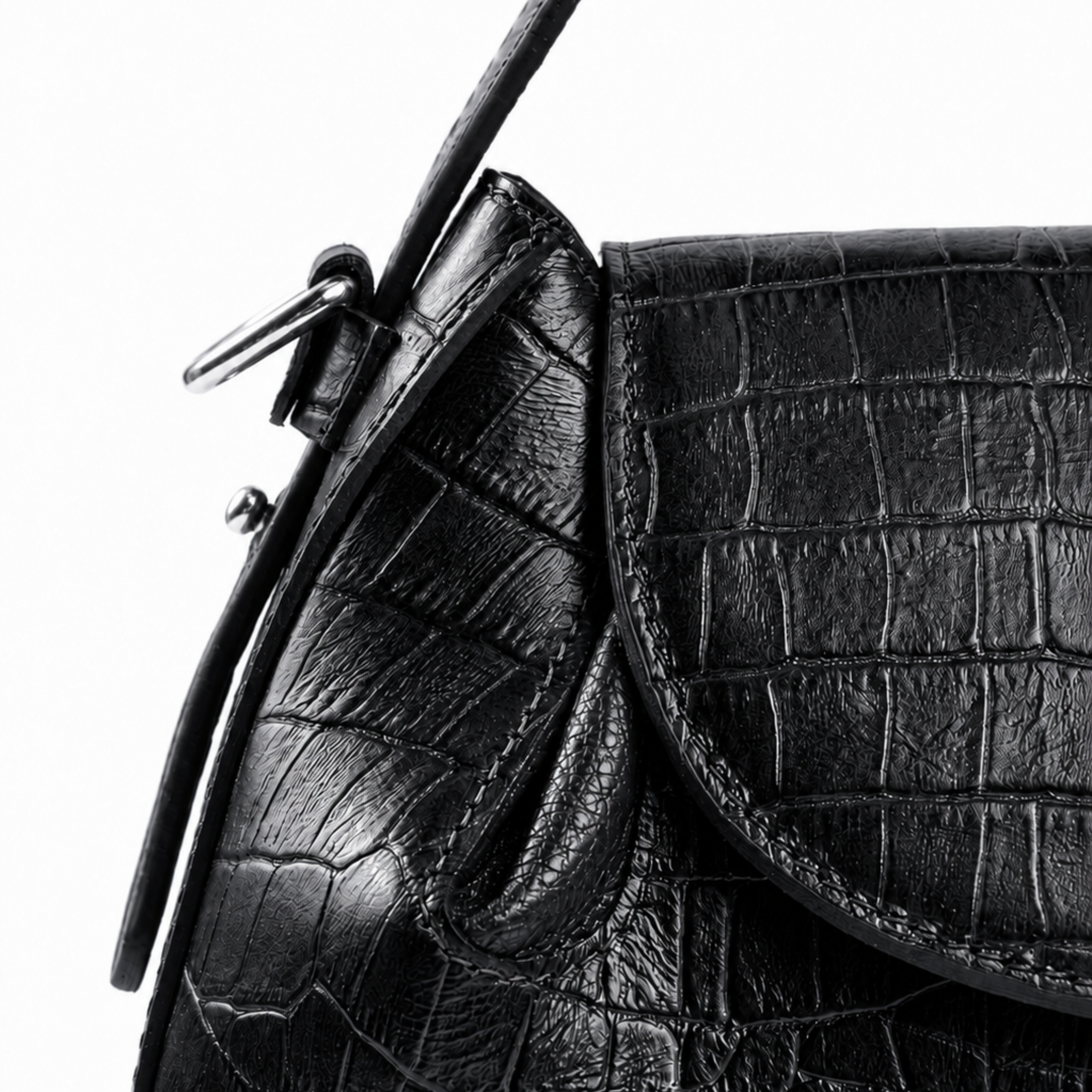 Bolsa Croco Couro Legítimo