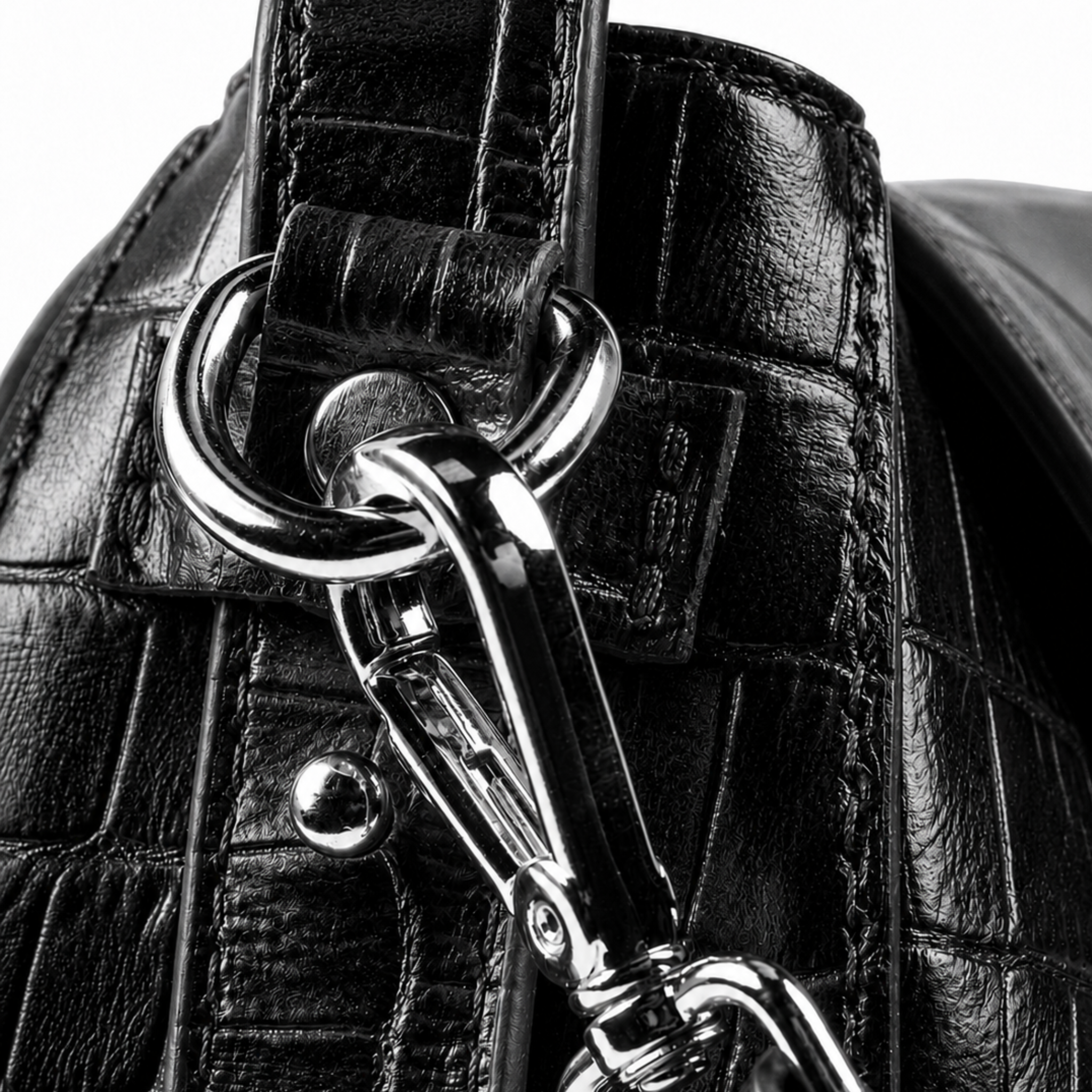 Bolsa Croco Couro Legítimo
