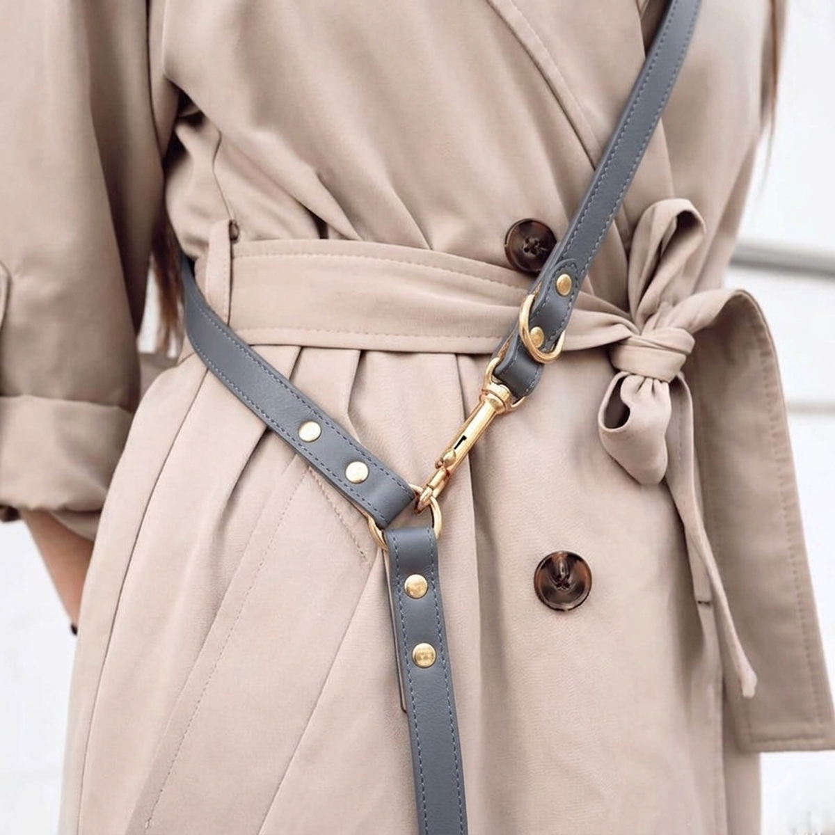 Guia Crossbody em Couro