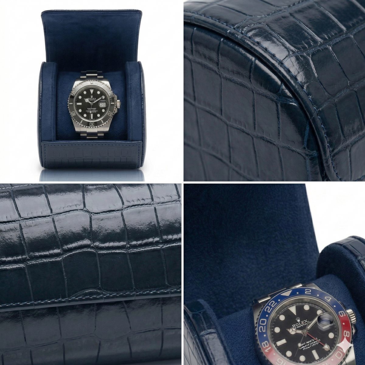 Porta Relógio Croco