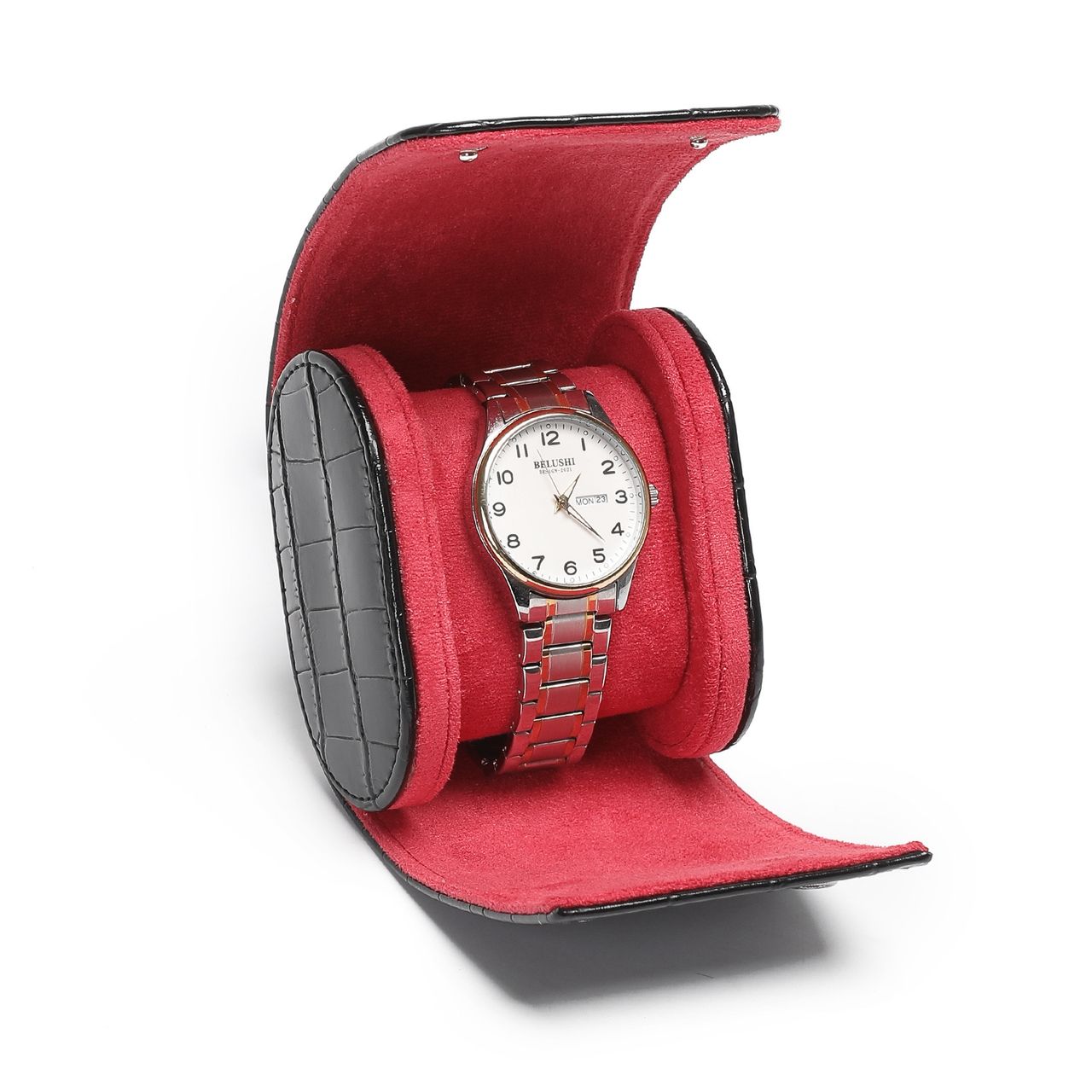 Porta Relógio Croco