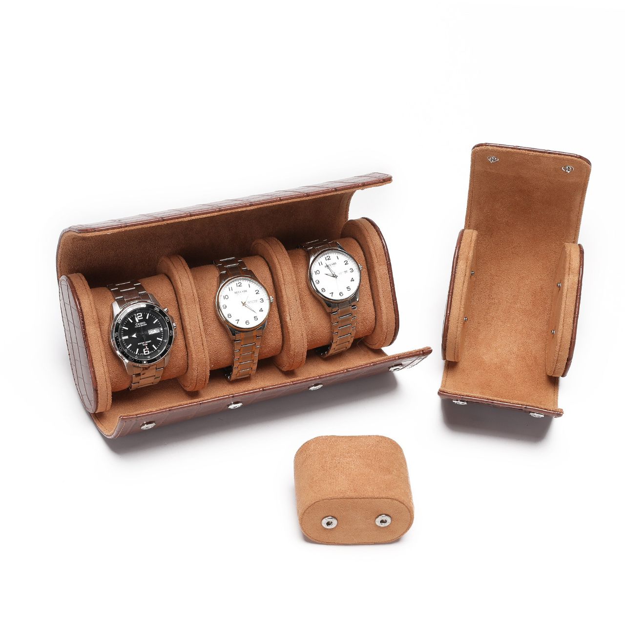 Porta Relógio Croco