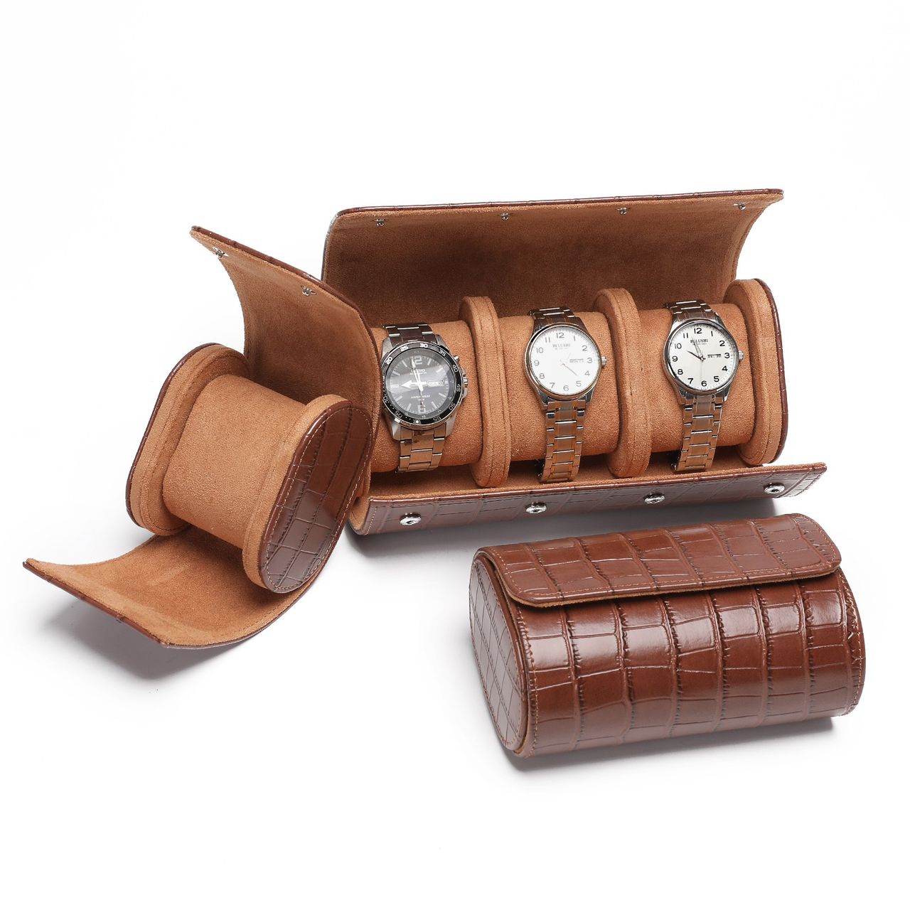 Porta Relógio Croco