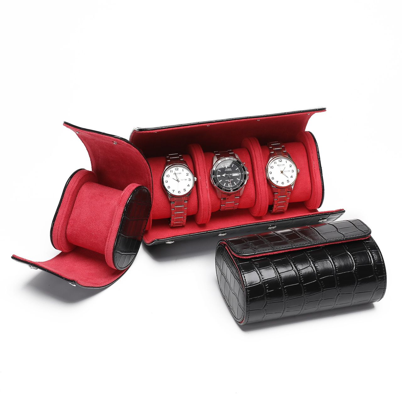 Porta Relógio Croco