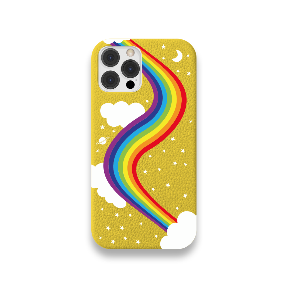 Case Couro Lisa Color Arco Iris