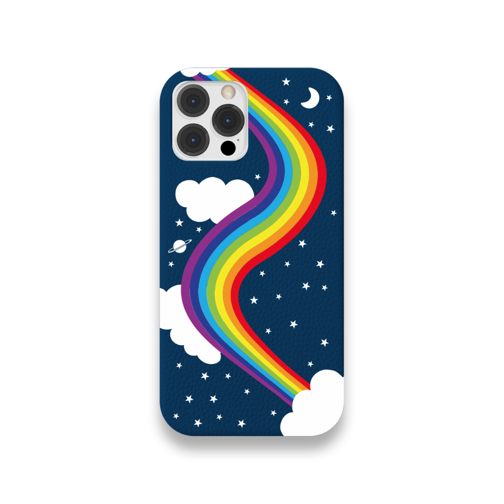 Case Couro Lisa Color Arco Iris