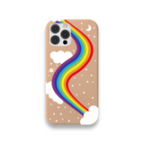 Case Couro Lisa Color Arco Iris