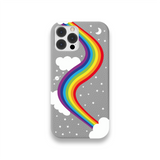 Case Couro Lisa Color Arco Iris