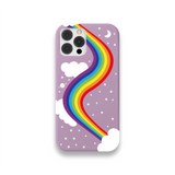 Case Couro Lisa Color Arco Iris