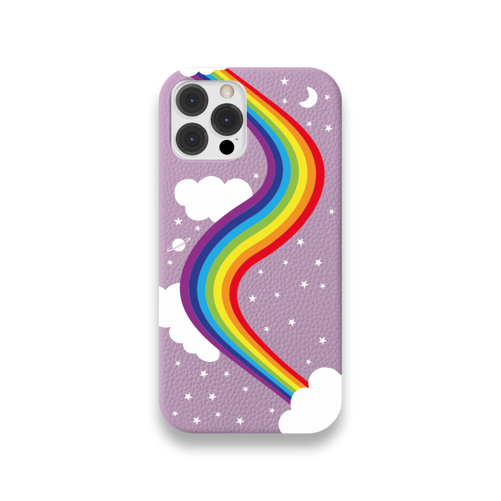 Case Couro Lisa Color Arco Iris
