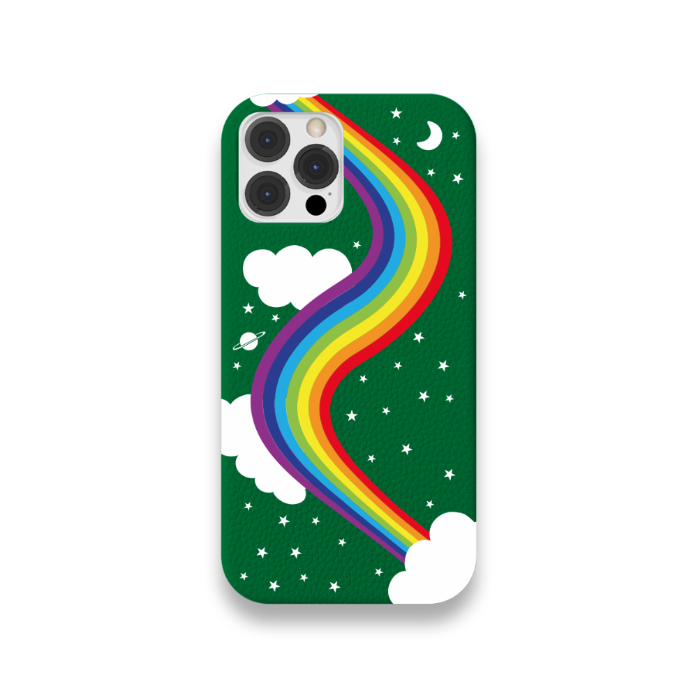 Case Couro Lisa Color Arco Iris