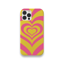 Case Couro Lisa Color Coração