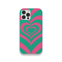 Case Couro Lisa Color Coração