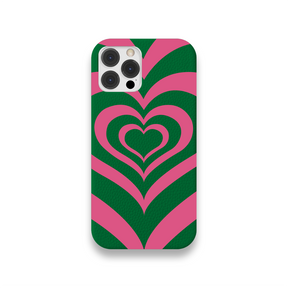 Case Couro Lisa Color Coração
