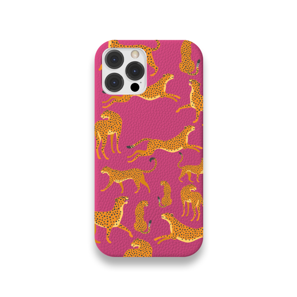 Case Couro Lisa Color Guepardo