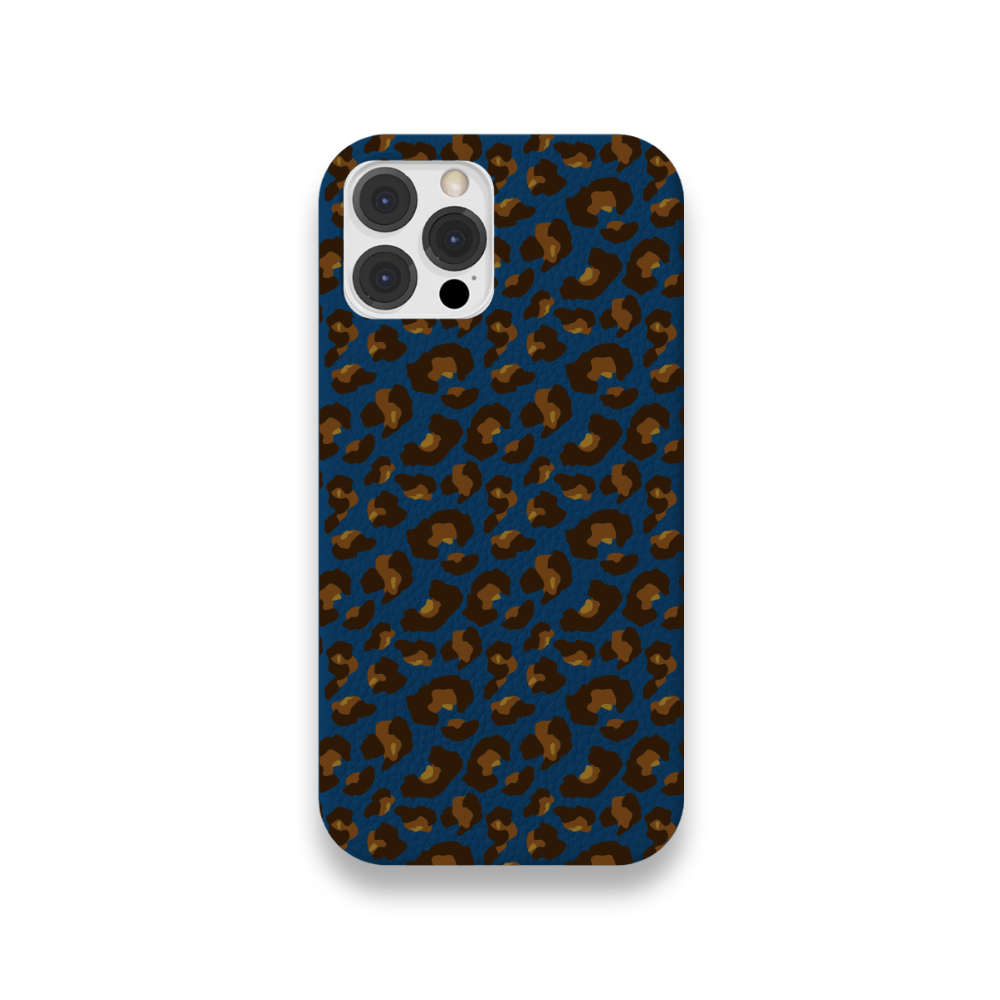 Case Couro Lisa Color Leopardo