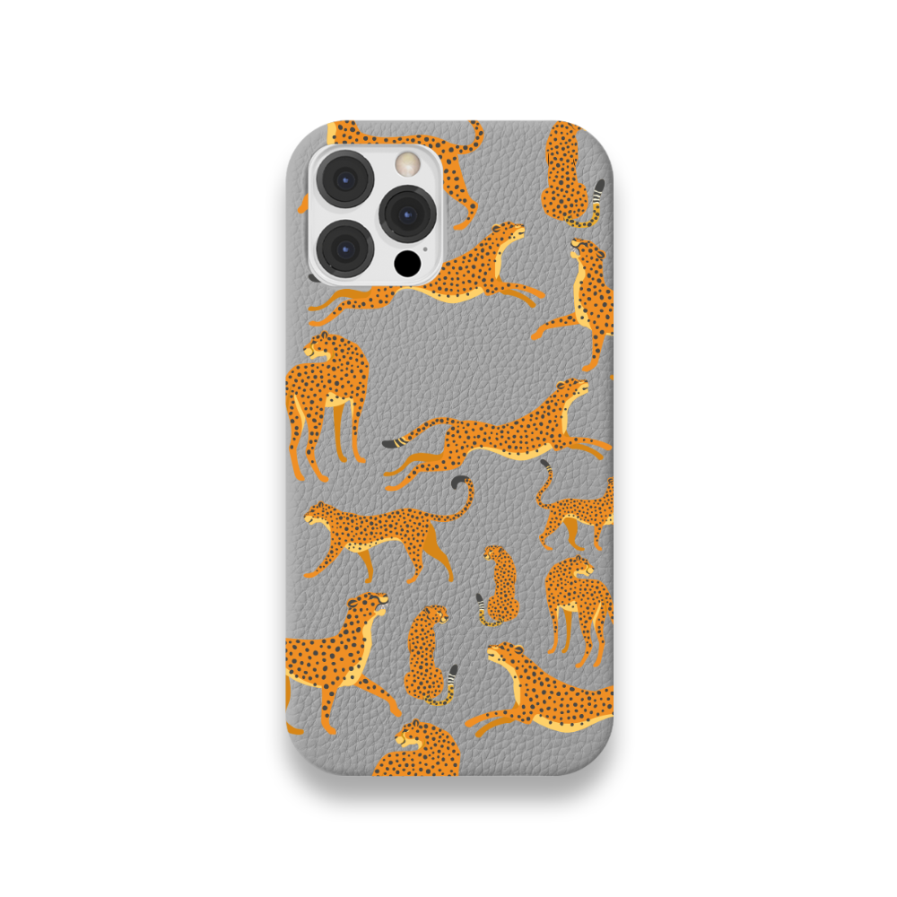 Case Couro Lisa Color Guepardo