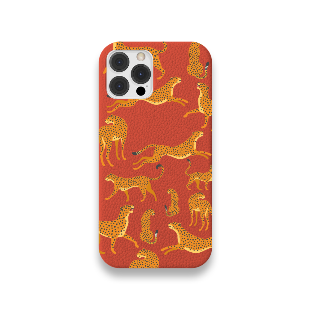 Case Couro Lisa Color Guepardo