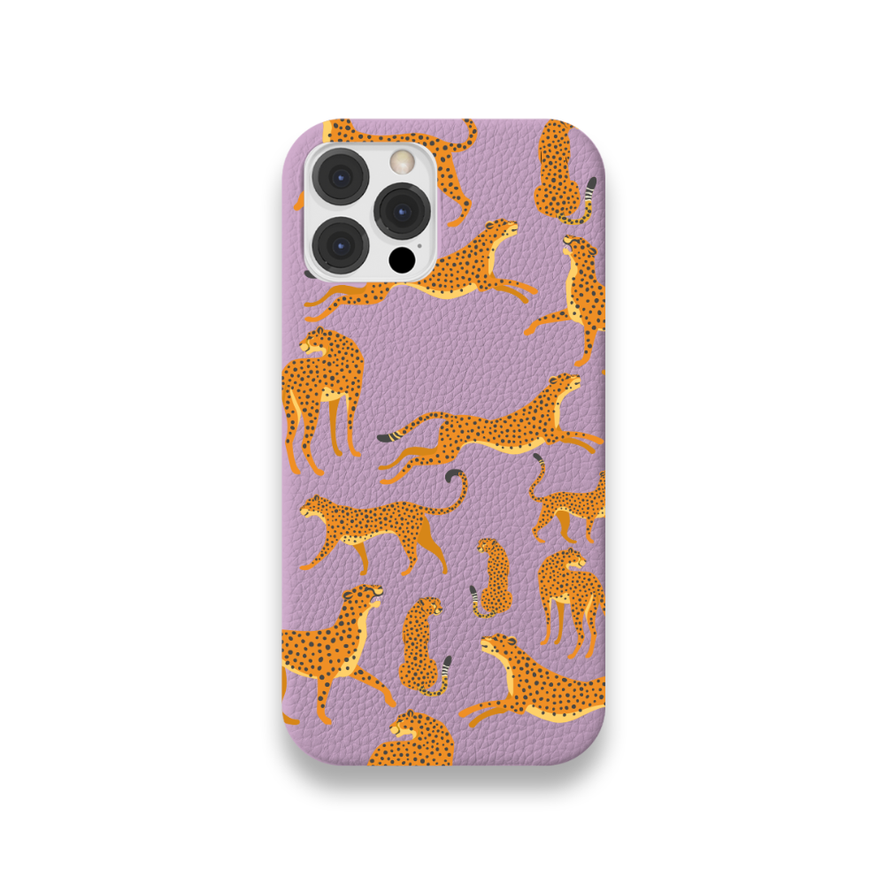 Case Couro Lisa Color Guepardo