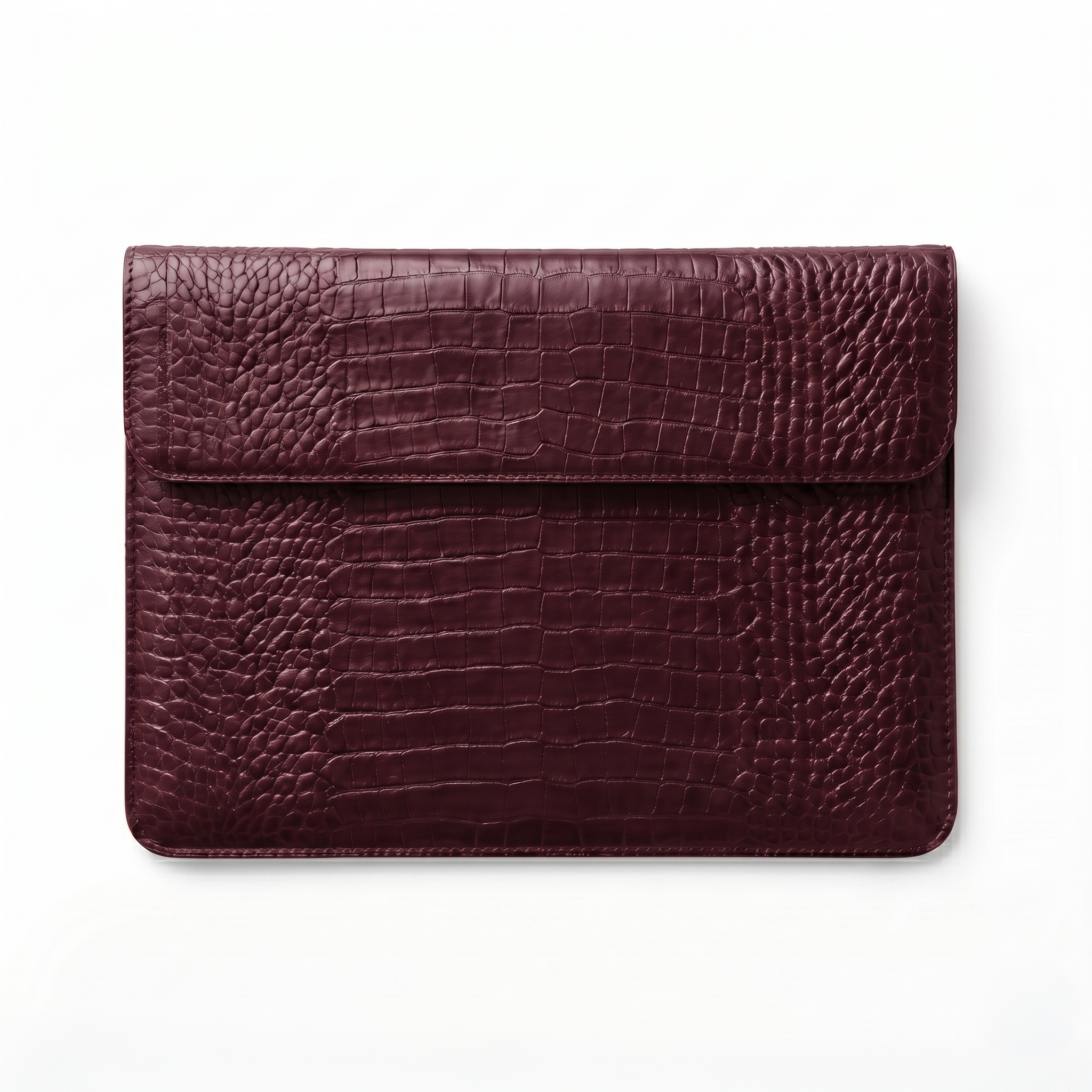Case MacBook Croco Teeva cor Vinho