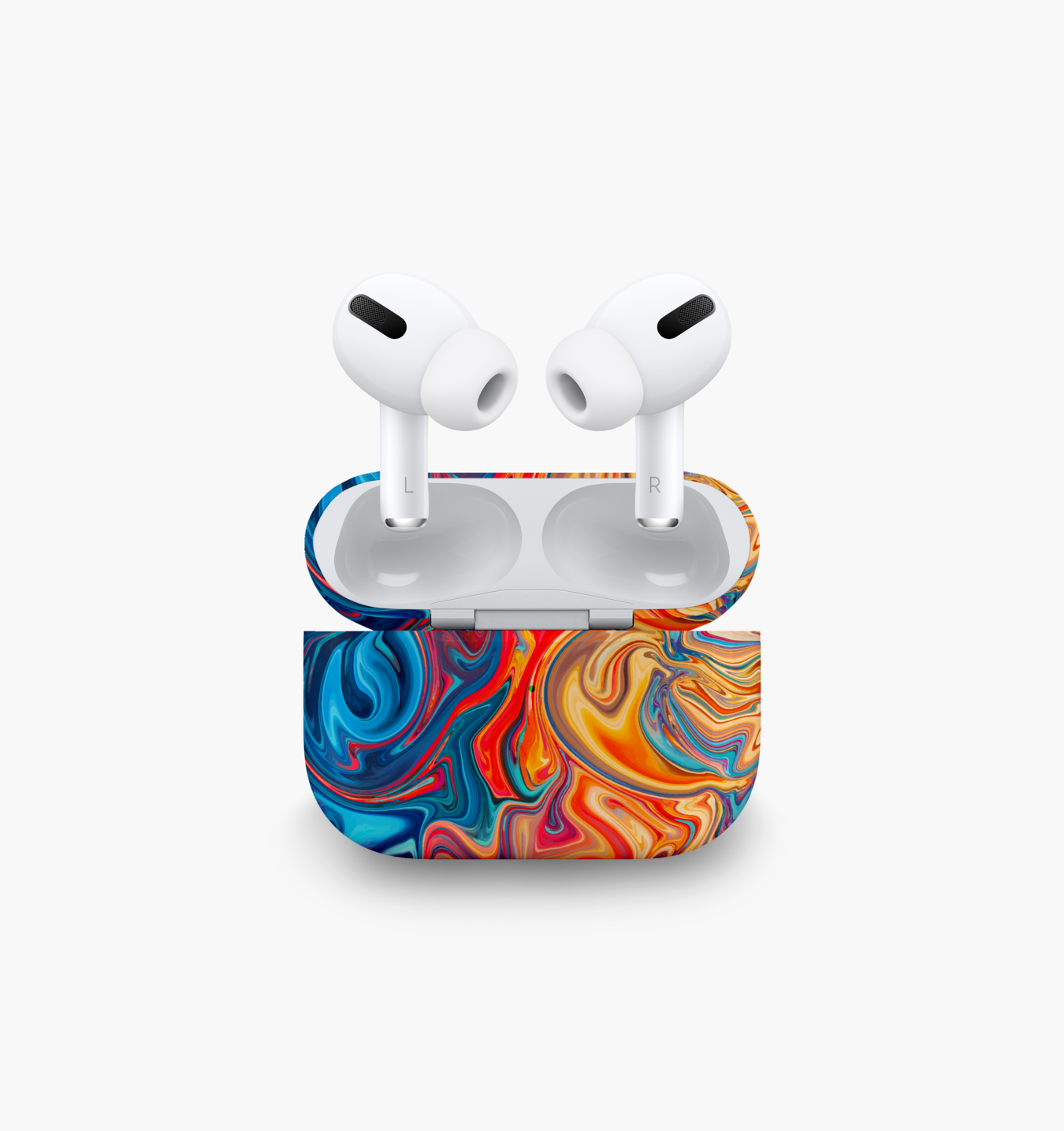 Case Air Pods Way Marble Colorida